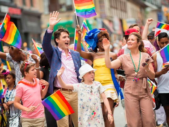 Canadian Prime Minister Justin Trudeau and his family