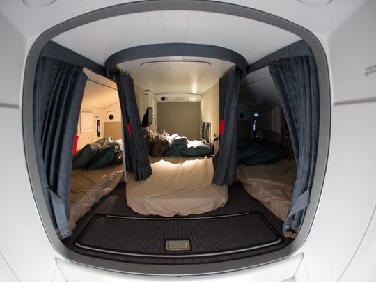 Crew Rest Area on Singapure Airlines: Airbus A350-900ULR Crew Rest Area Singapure Airlines