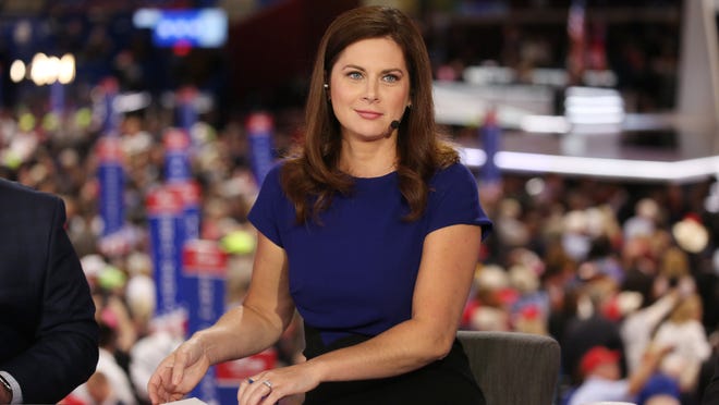 Erin Burnett at the 2016 Republican National Convention in Cleveland, Ohio.