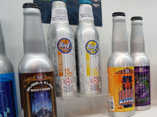 Marijuana-infused sodas for sale at the GroundSwell