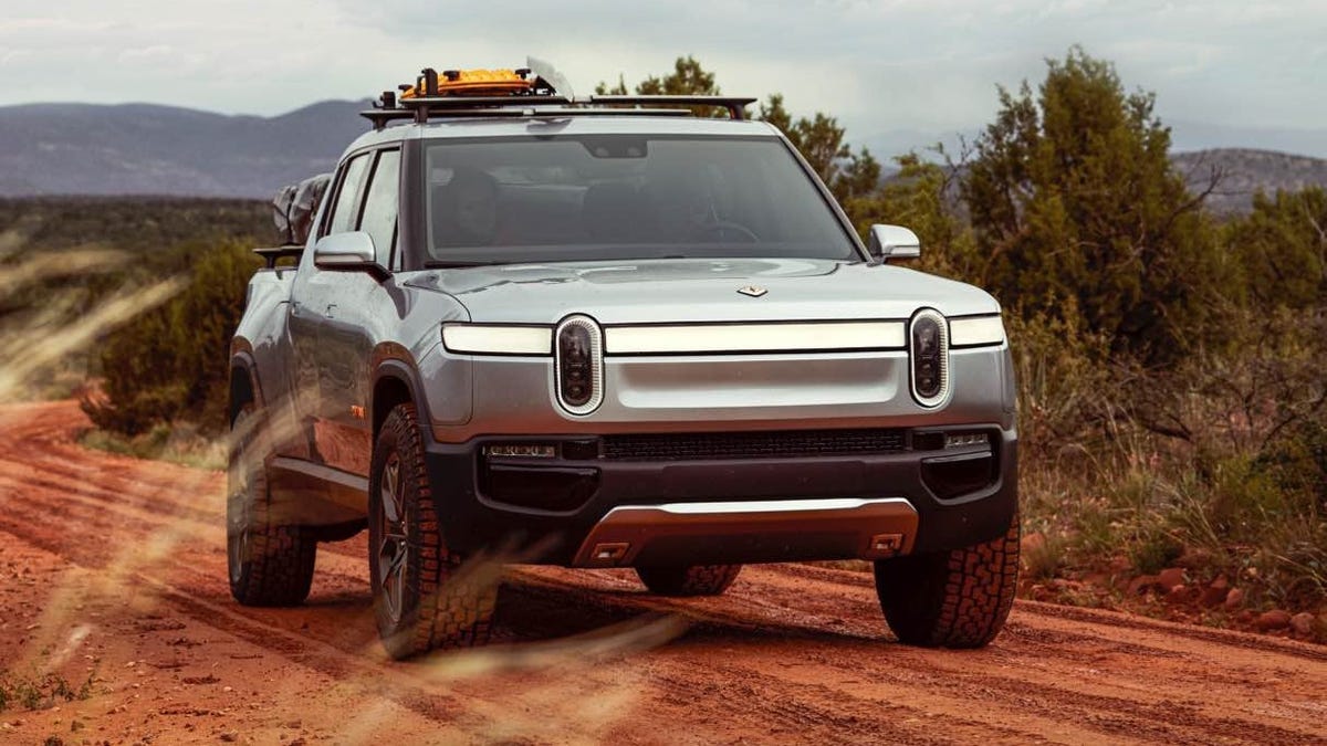 Rivian R1T electric truck.