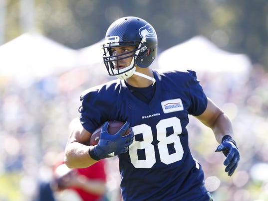 New Seattle Seahawks tight end Jimmy Graham enjoying his new flight path