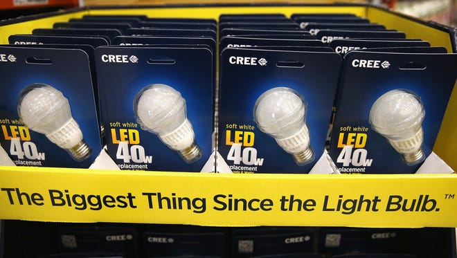 LED light bulbs.