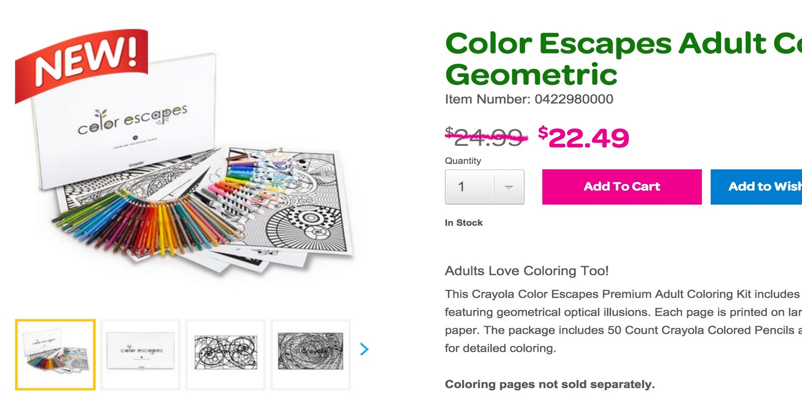 Crayola Joins Adult Coloring Book Craze