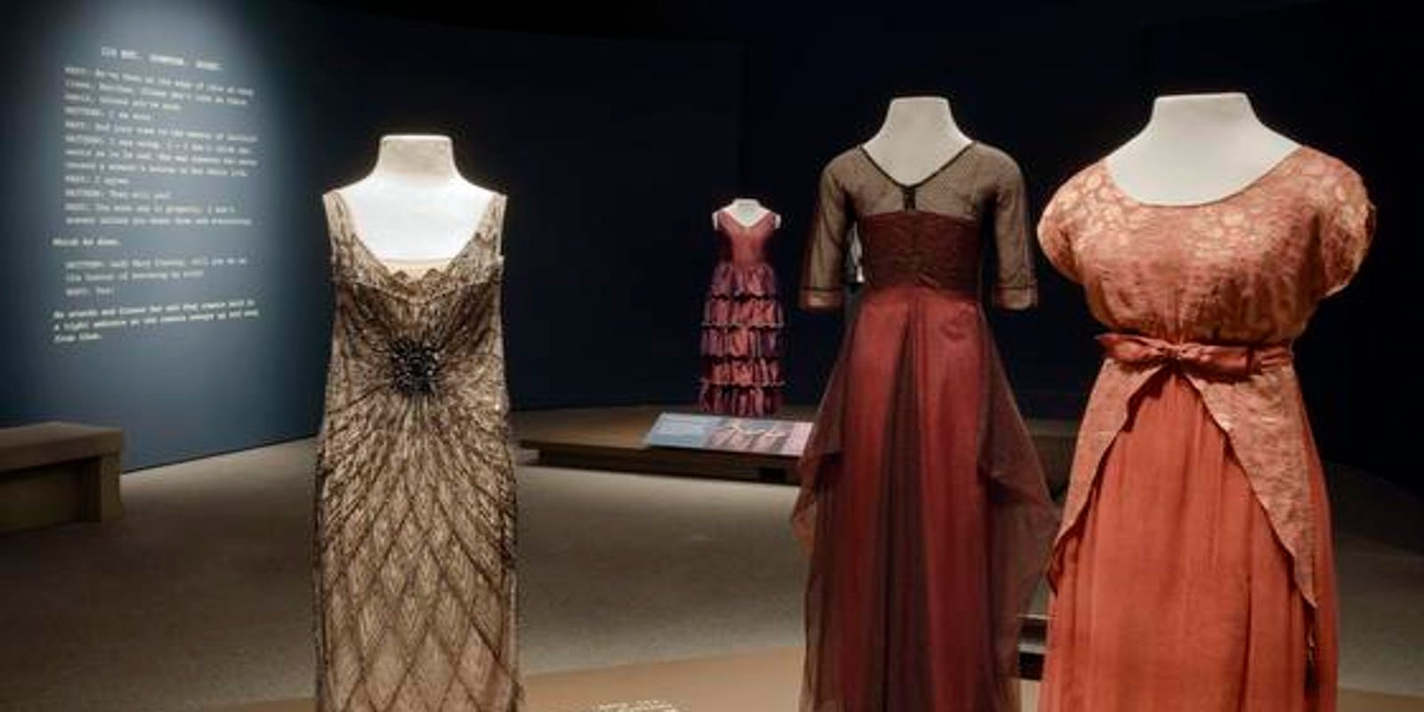 Costumes From Downton Abbey On Display At Winterthur In Delaware