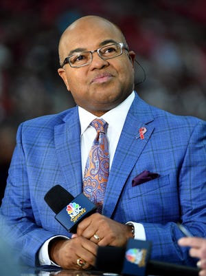 Sportscaster Mike Tirico will be calling Notre Dame games on NBC.