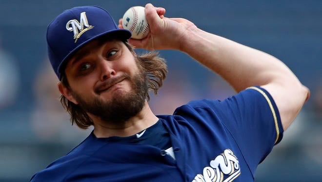 Wade Miley pitched for the Brewers for one season.