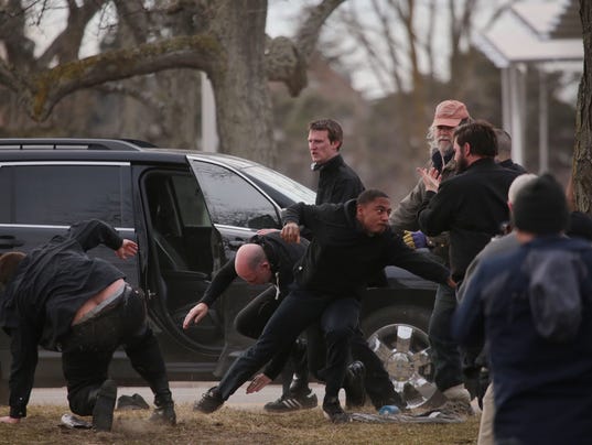 Fistfights, arrests erupt at Michigan State University before Richard Spencer takes stage 636558655892050606-6241675760-IMG-0454