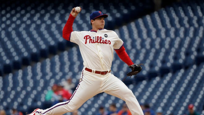 Phillies pitcher Jerad Eickhoff is eyeing a spot in the rotation.