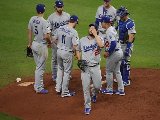 Game 5 at Minute Maid Park: Los Angeles Dodgers starting