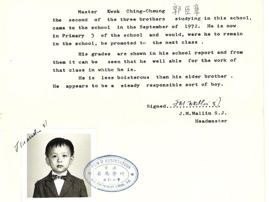 Even at 9, Abe Kwok needed a letter of recommendation