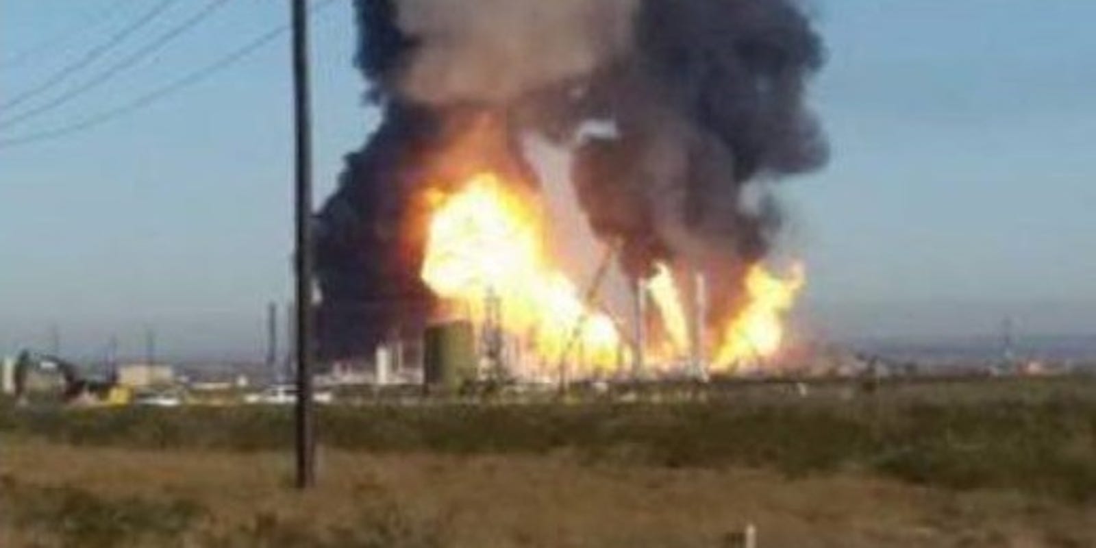 Ramsey gas plant fire is still burning