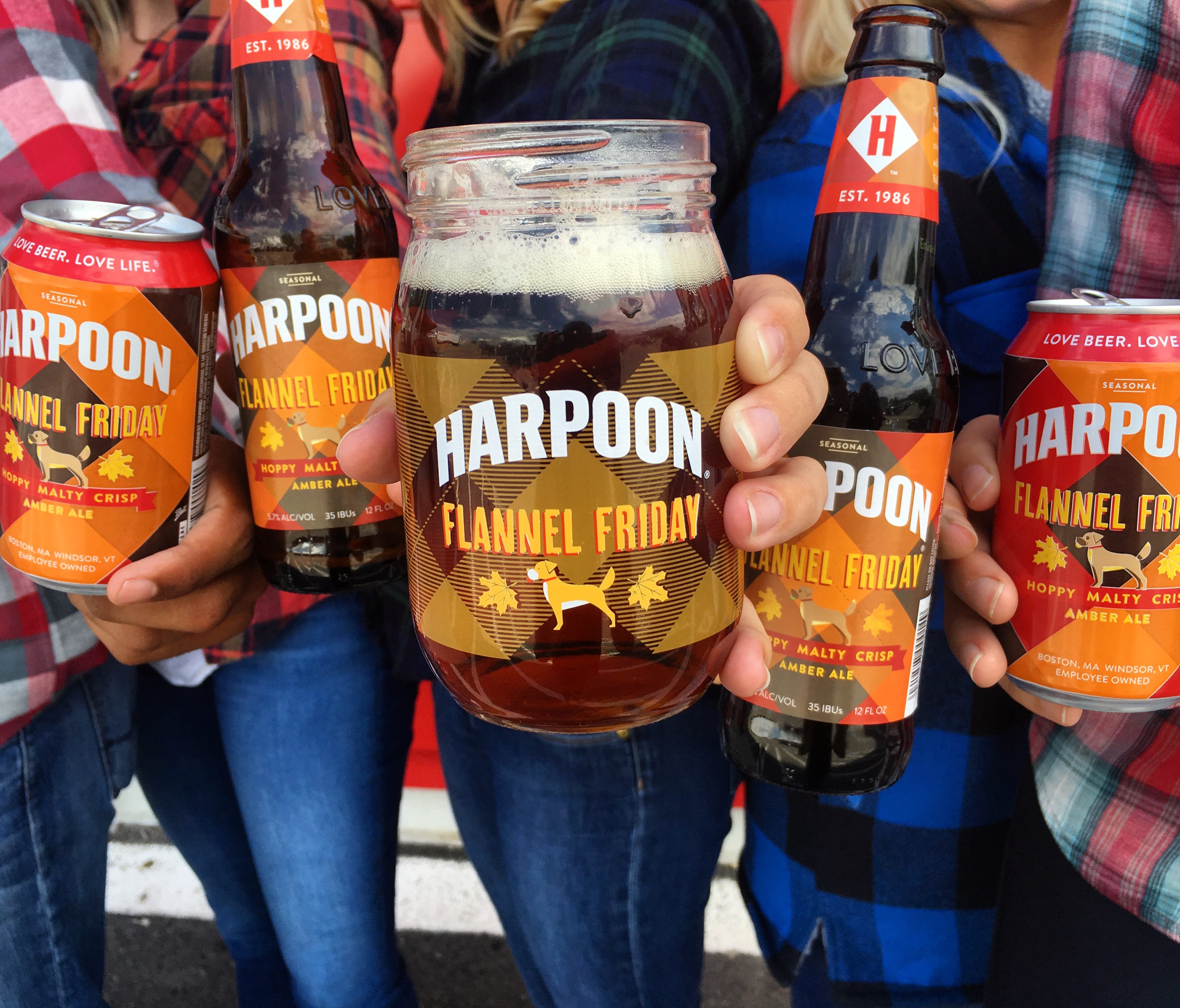 When it comes to fall attire, Boston's Harpoon Brewery knows how to layer: a seasonal hoppy amber ale, the Flannel Friday, is an easy sipper, which embraces notes like mild malt, pine and toast — and it dresses the part.