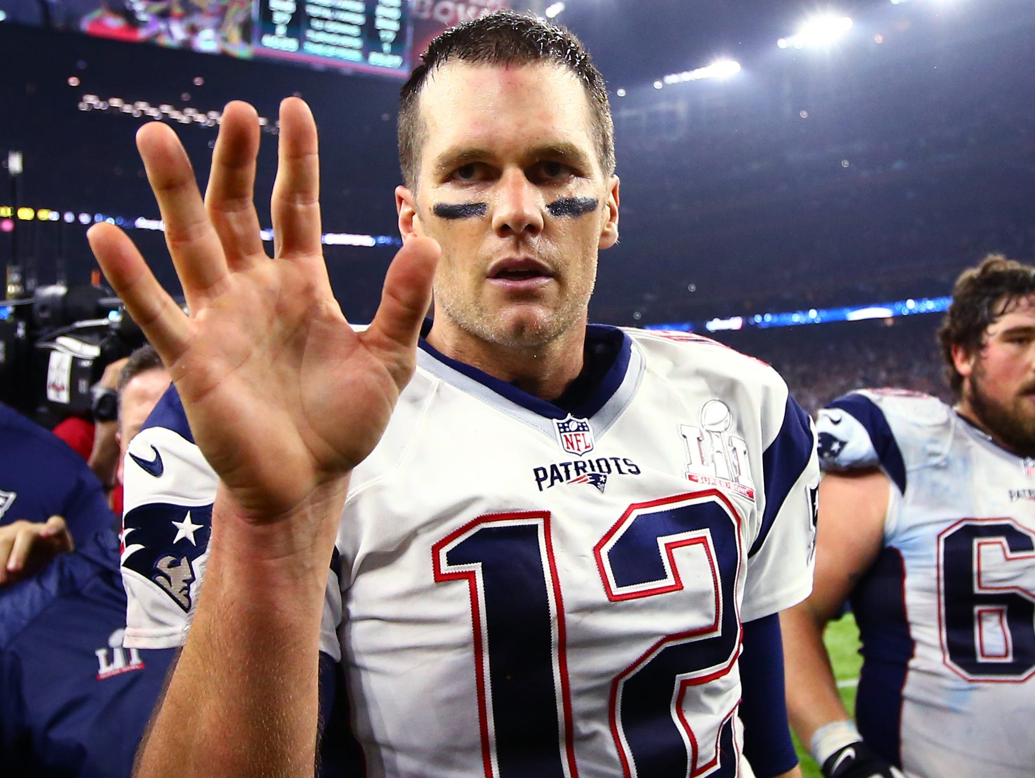 Brady won his fifth Super Bowl this year.