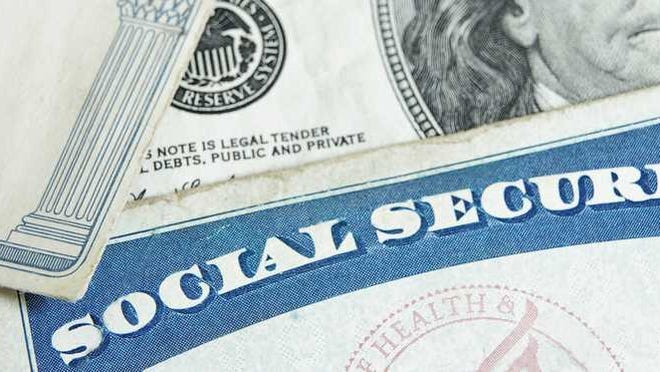A social security card and money.