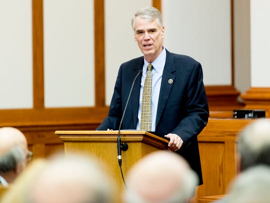 US District Court Judge Thomas Varlan speaks during