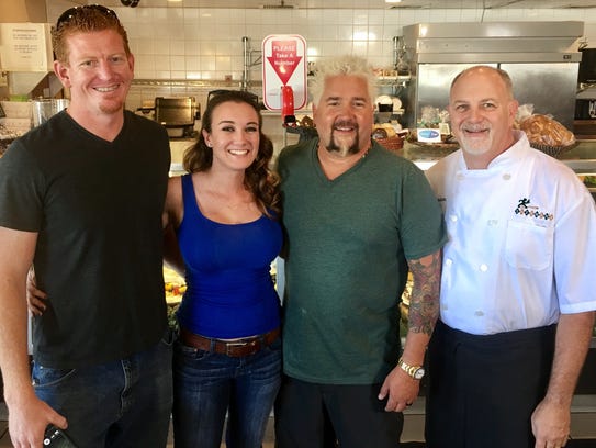 guy fieri's food network show features sherman's deli and