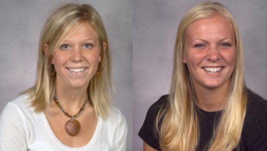 An April 26, 2006, van crash killed Taylor University student Laura VanRyn (left) and put fellow Taylor student Whitney Cerak in a coma. Due to a mix-up, their identities were switched, leading VanRyn's family to believe the comatose Cerak was their family member.
