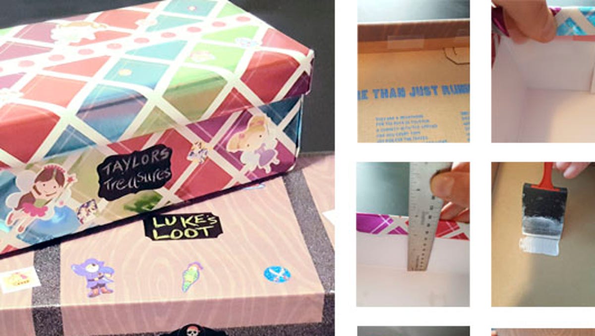 Kid S Craft Shoebox Treasure Chest Or Keepsake Box