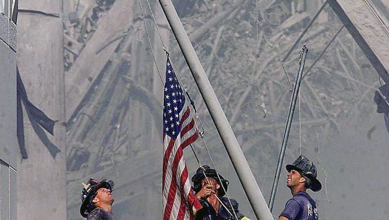 Iconic 9/11 flag comes back home to Manhattan