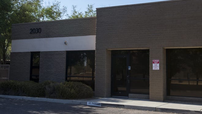 A vacant office building that housed immigrant children is pictured on Friday, July 6, 2018, in Phoenix. Reveal from The Center for Investigative Reporting reported that the building, which is not licensed by Arizona to hold children, served as a detainment facility in June.