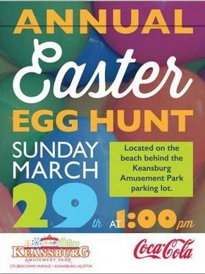 Keansburg Amusement Park to Host Annual Easter Egg Hunt On Sunday, March 29th at 1pm.