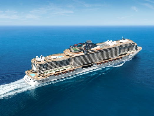 Scheduled to debut on Nov. 30, 2017, MSC Cruises' 153,516-ton