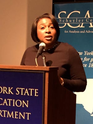 Rochester Mayor Lovely Warren talks Tuesday in Albany at forum, “New York’s Cities: Confronting Income Inequality.”