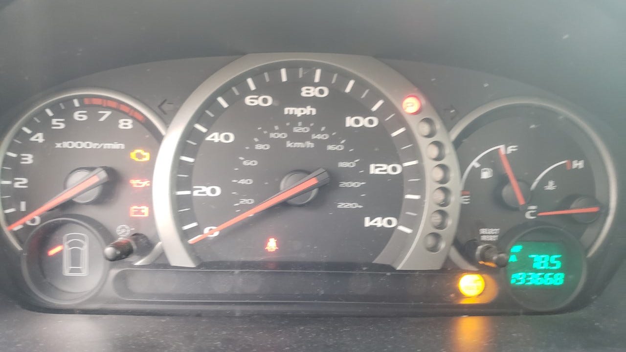 My Favorite Ride When all the warning lights come on