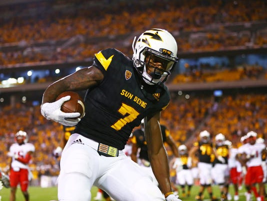 Kalen Ballage Ties Touchdown Record In Arizona State S Shootout Win