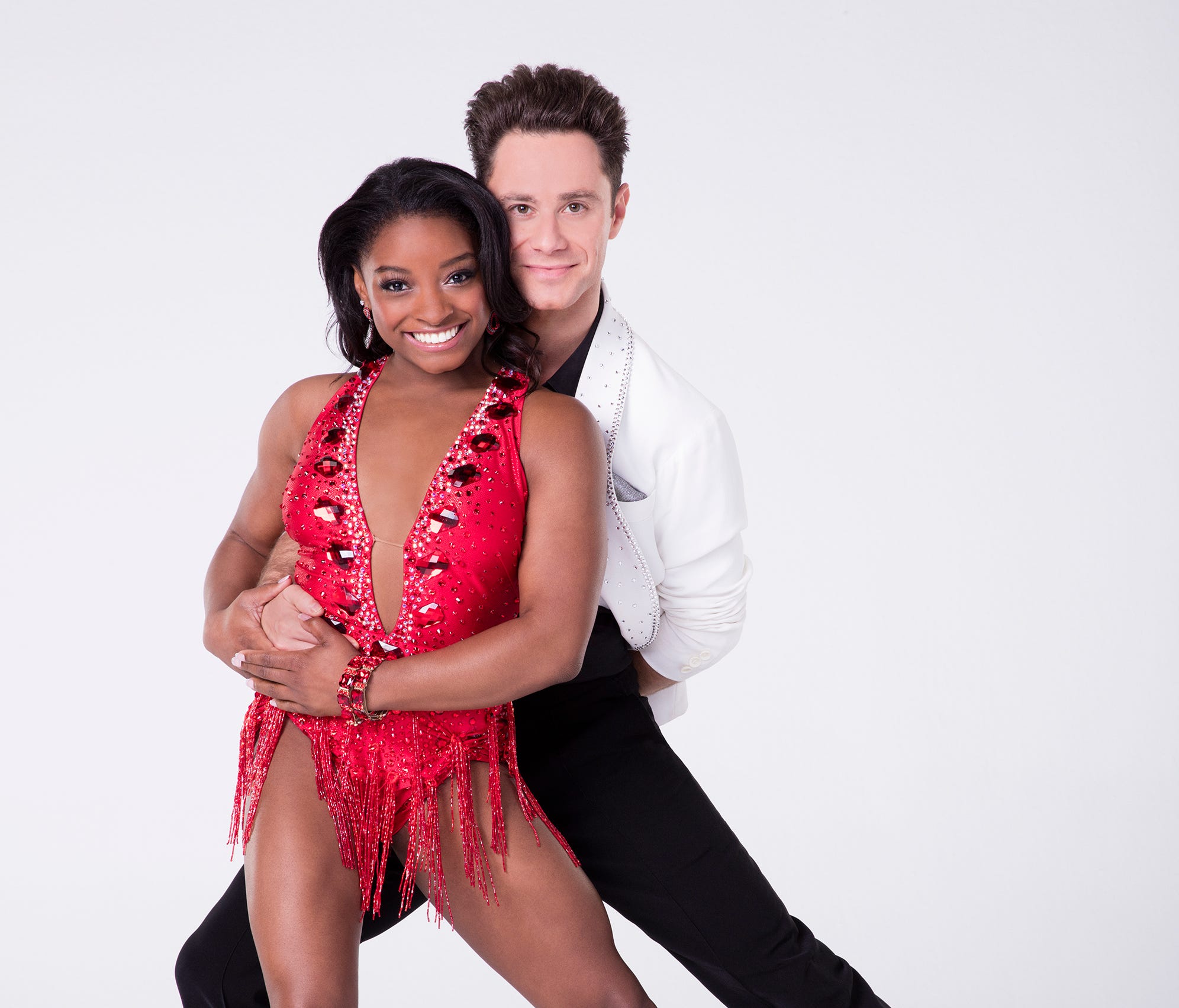 Simone Biles dances with Sasha Farber on the new season of 'Dancing With the Stars.'
