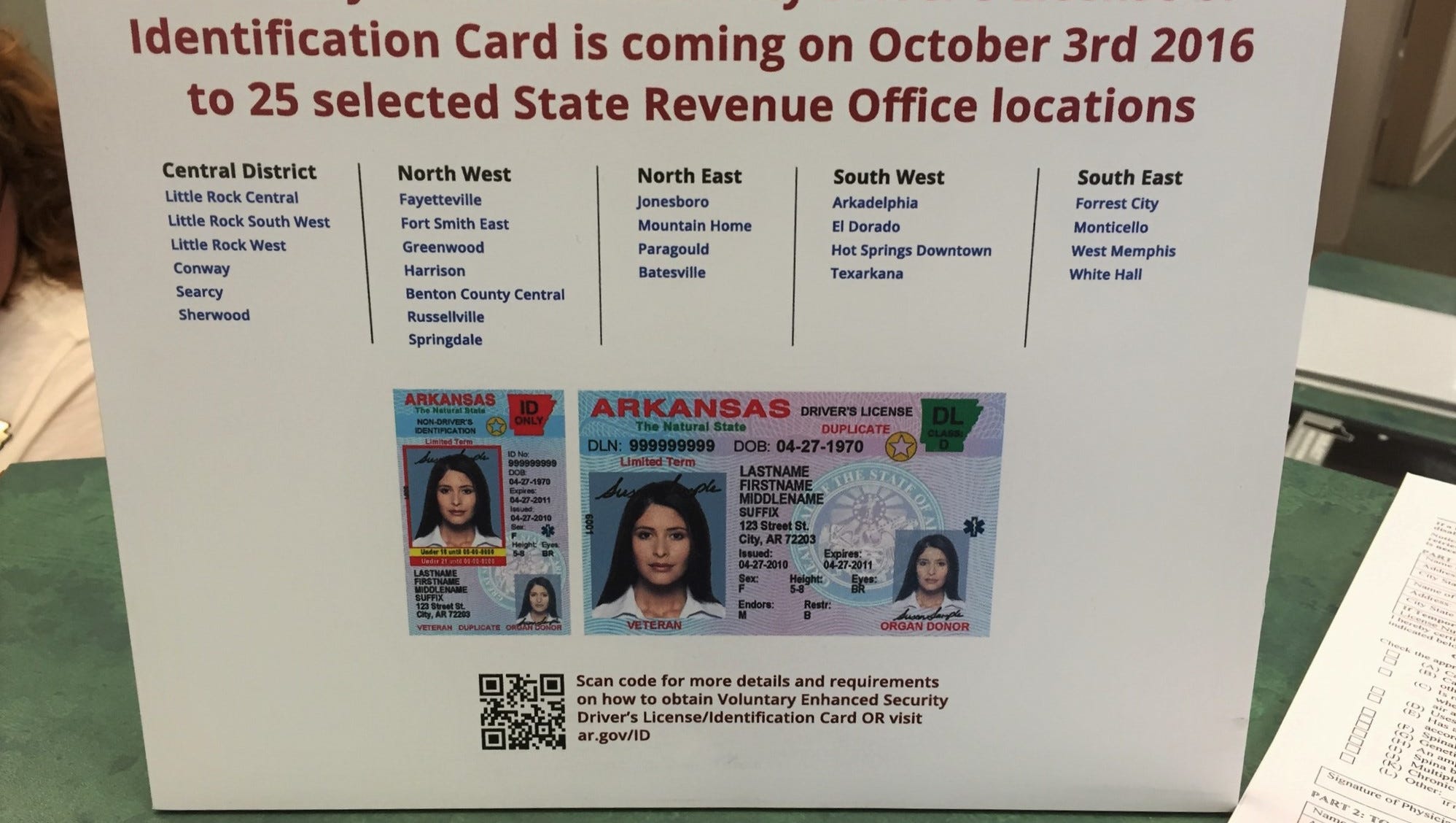 real id requirements arkansas