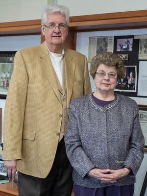 Jim and Roberta Rocho at the Battle Creek Regional History Museum. The couple are recipients of the George Award this year for their work in preserving local history.