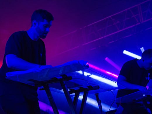 Odesza performs at This Tent  at the  Bonnaroo Music