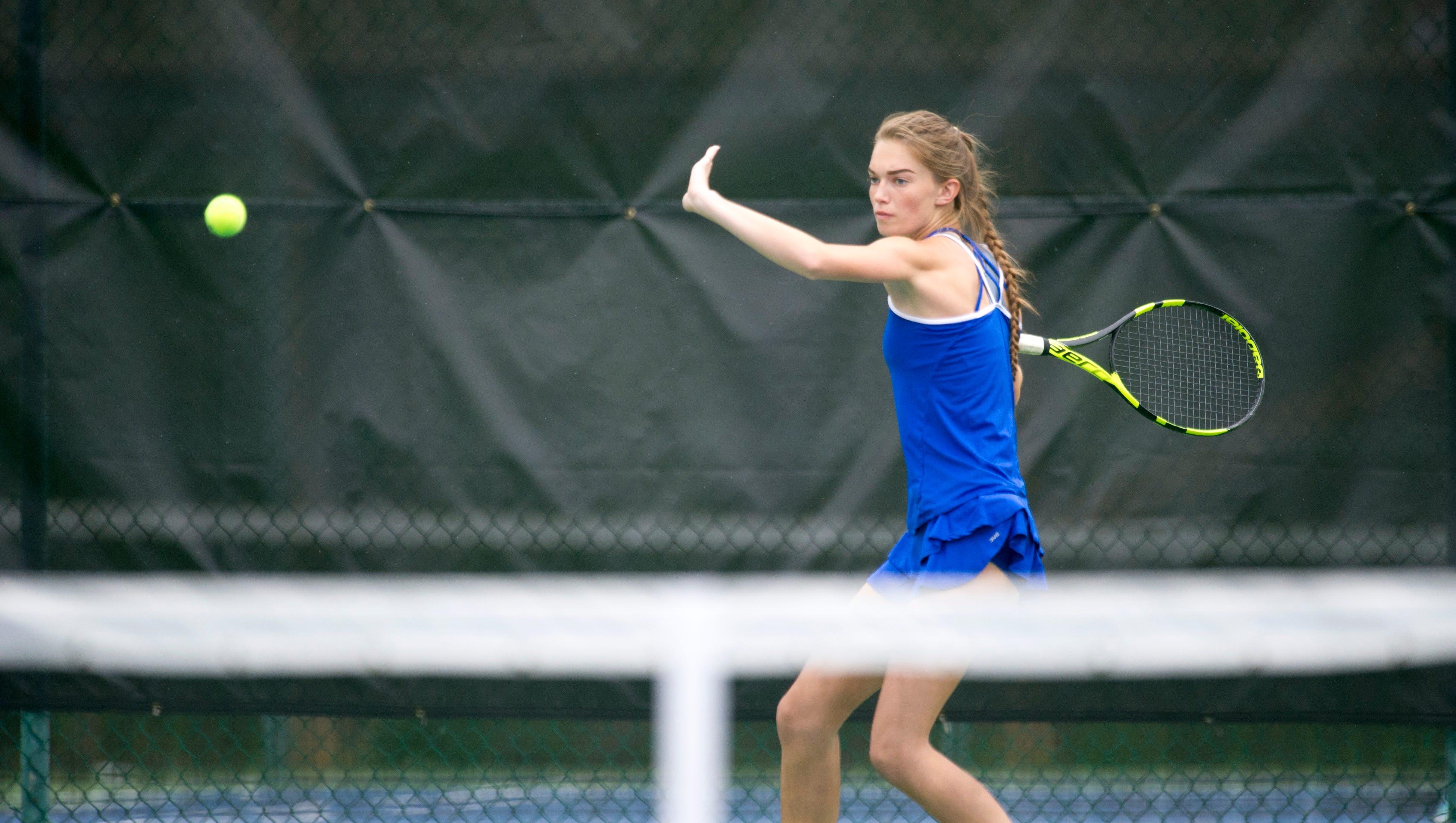IHSAA girls tennis sectional tennis results