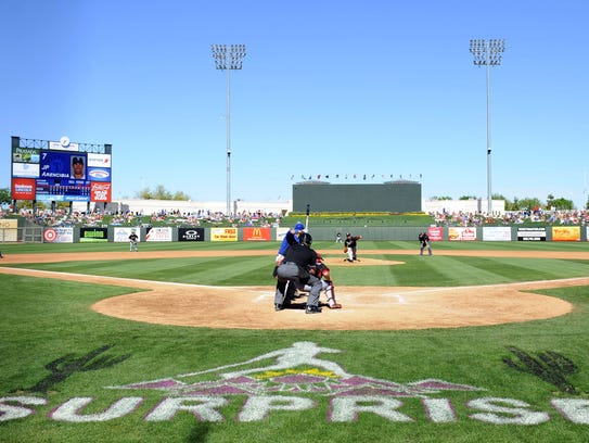 Surprise Stadium is the spring training home to the