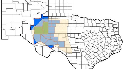 New Mexico State University researchers are studying produced water quality spatial variability and analyzing alternative-source water in the Permian Basin. This site map shows the study area in Southeastern New Mexico and West Texas.