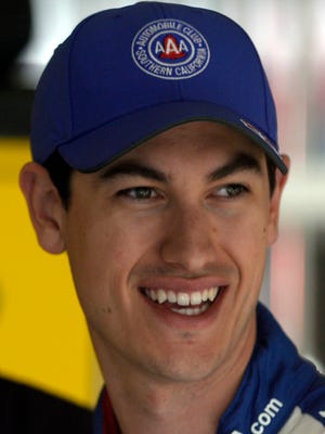 Joey Logano will start out front Sunday for the STP 500.
