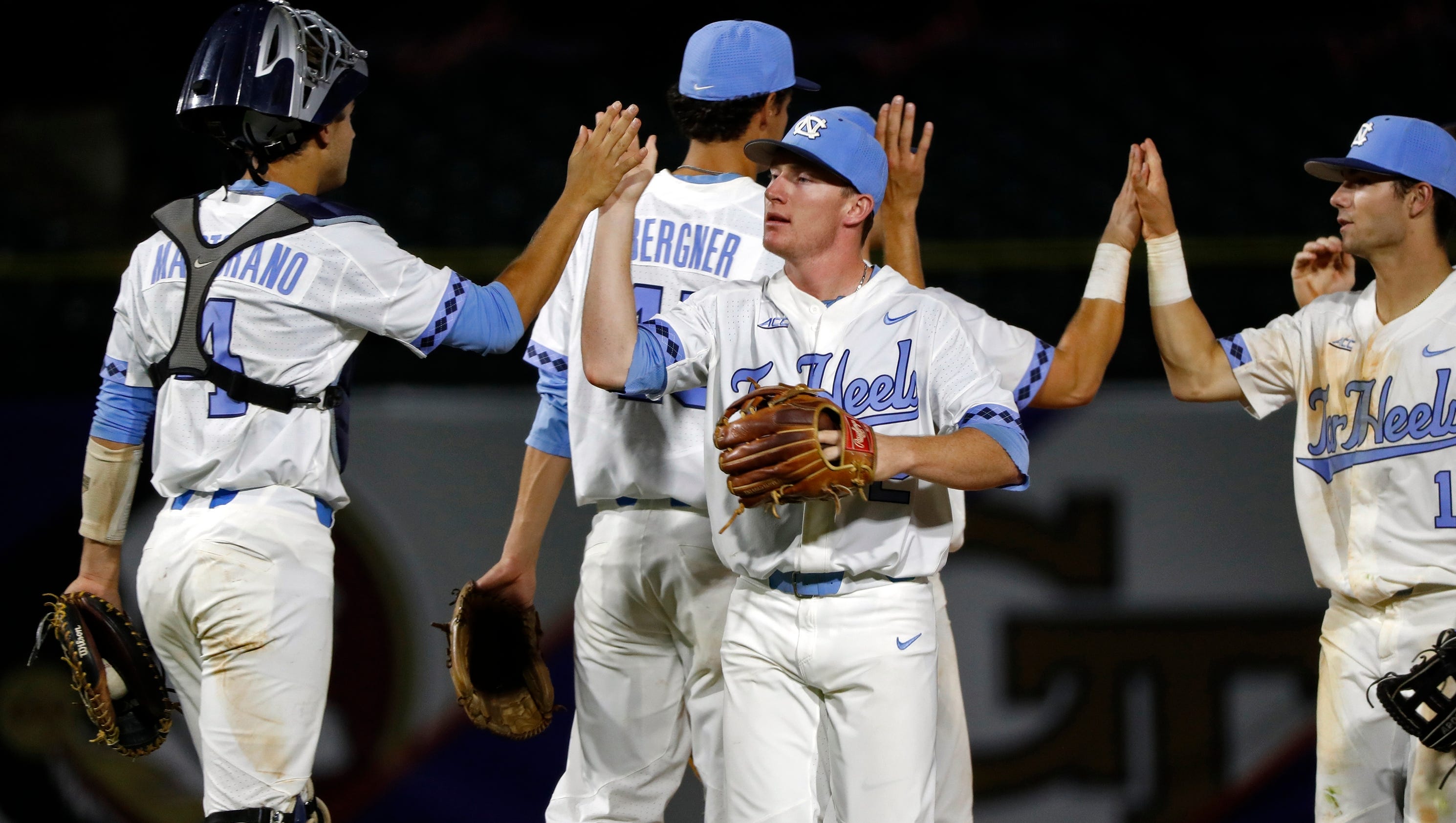 Service dog boosts North Carolina college baseball team