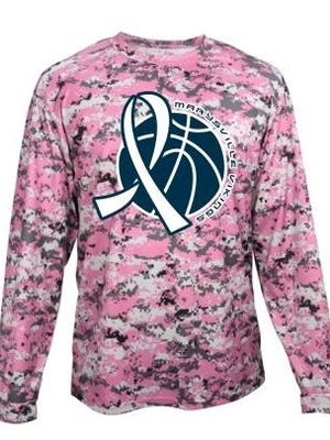 Marysville will be wearing these pink shooters shirts on Friday night during warmups