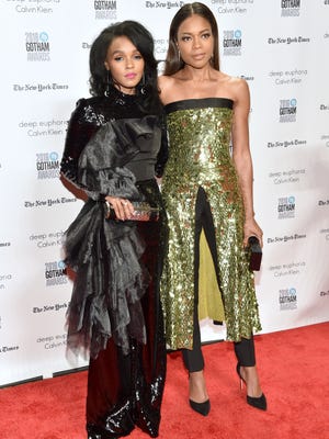 'Moonlight' co-stars Janelle Monae, left, and Naomie Harris attend the 26th annual Gotham Independent Film Awards on Nov. 28, 2016, in New York.