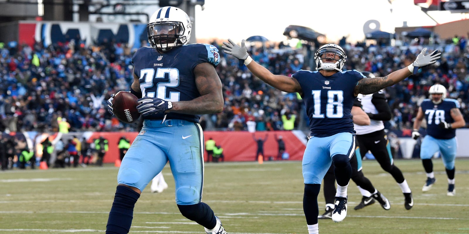 Titans Dion Lewis Derrick Henry Create Most Dynamic Backfield In