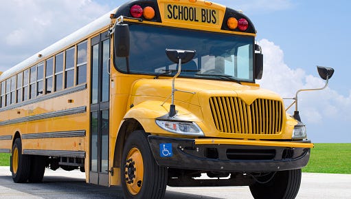 A bus accident Tuesday morning sent two students to the hospital.