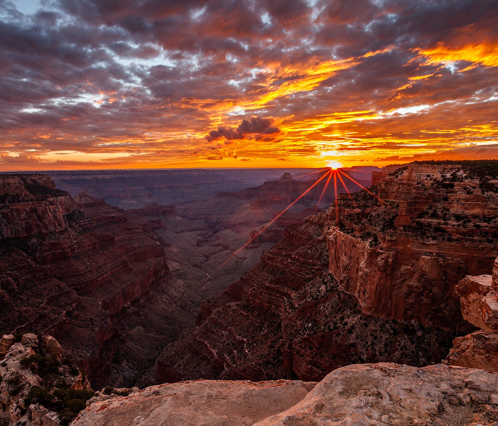 Sunsets are amazing at the Grand Canyon National Park in Arizona. Randy Langstraat captured this pic from Cape Royal -- a point that provides a panorama up, down, and across the canyon. With seemingly unlimited vistas to the east and west, it is popu