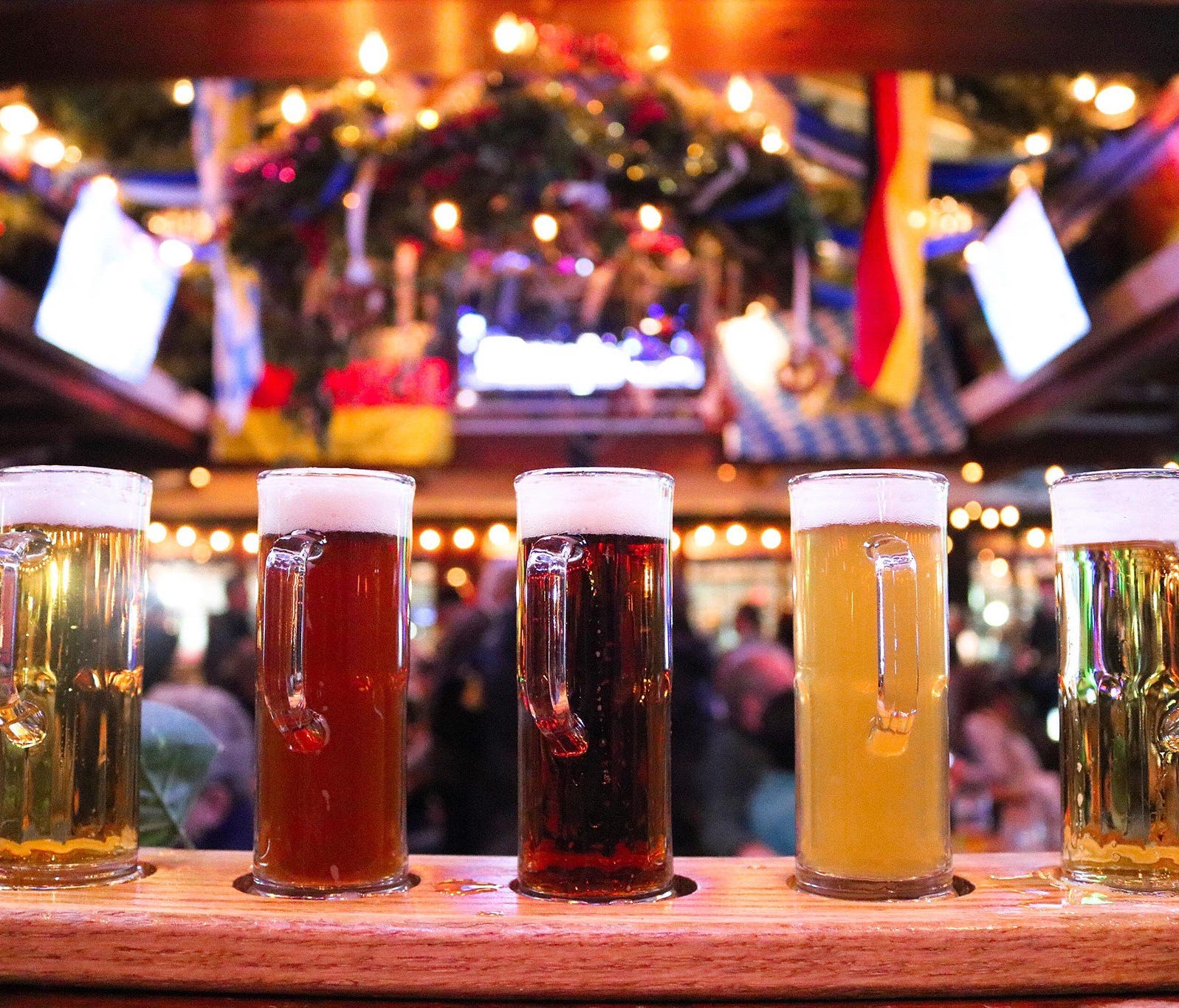 Bierhaus imports Hofbräu beer from the brewery in Munich, including lager, dunkel, hefe weizen, and seasonals like Oktoberfest.