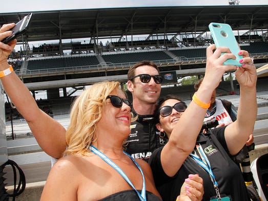 Team Penske IndyCar driver Simon Pagenaud (22) takes