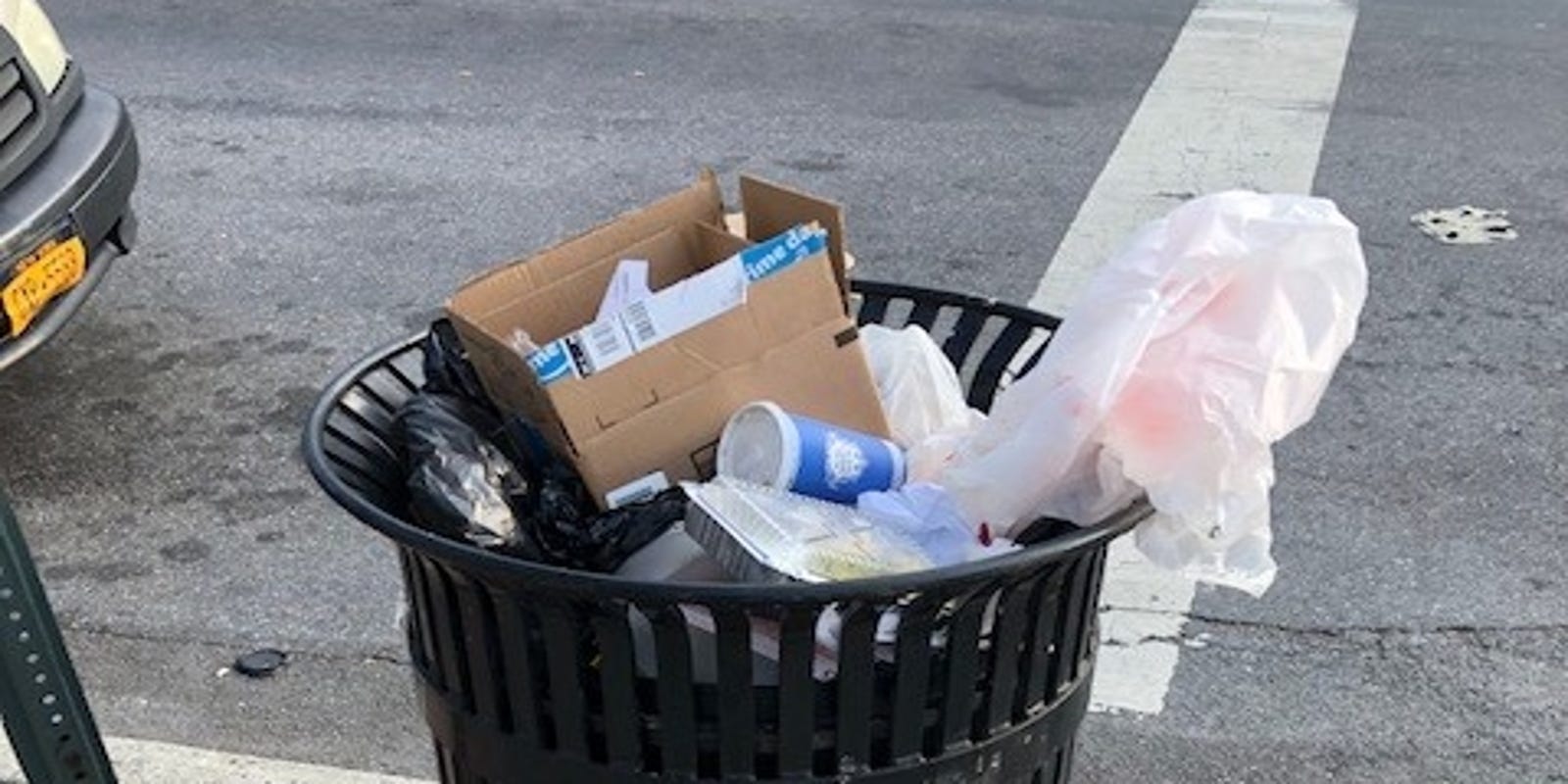 Yonkers removes garbage cans to reduce litter