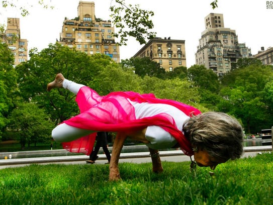Tao Porchon-Lynch in Central Park recently.