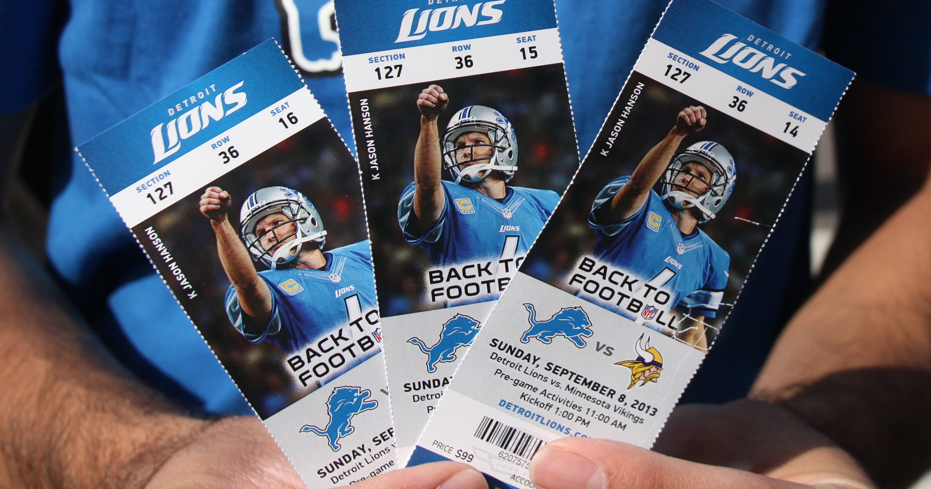 lions game ticket