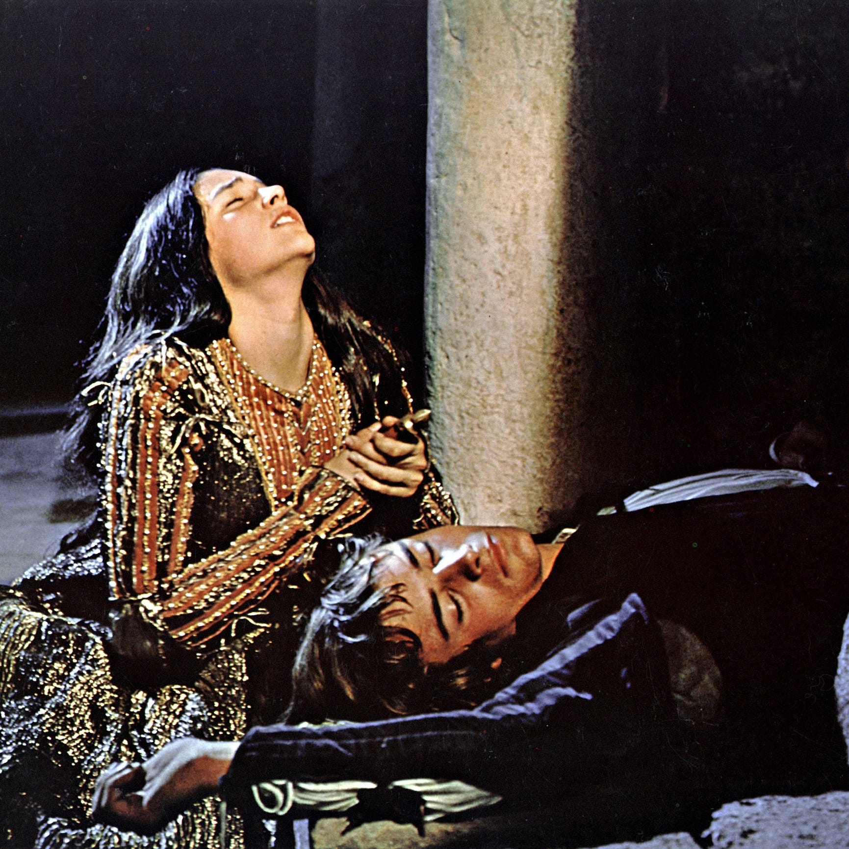 The death scene from Franco Zeffirelli's 'Romeo and Juliet,' with Leonard Whiting and Olivia Hussey.